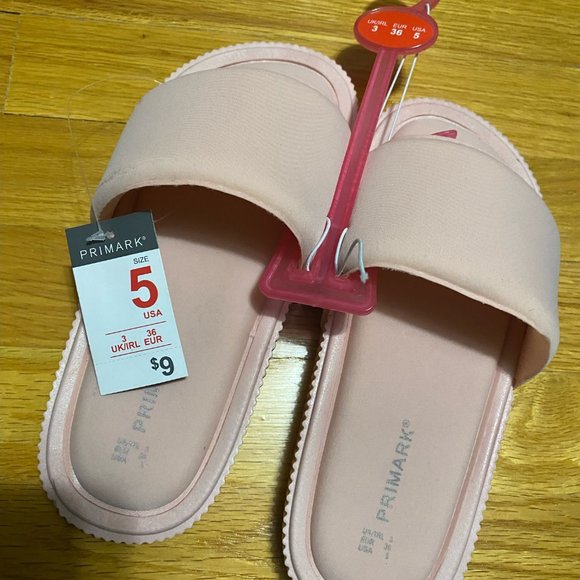 Primark Shoes Nwt Primark Pink Slip On Sandals Poshmark